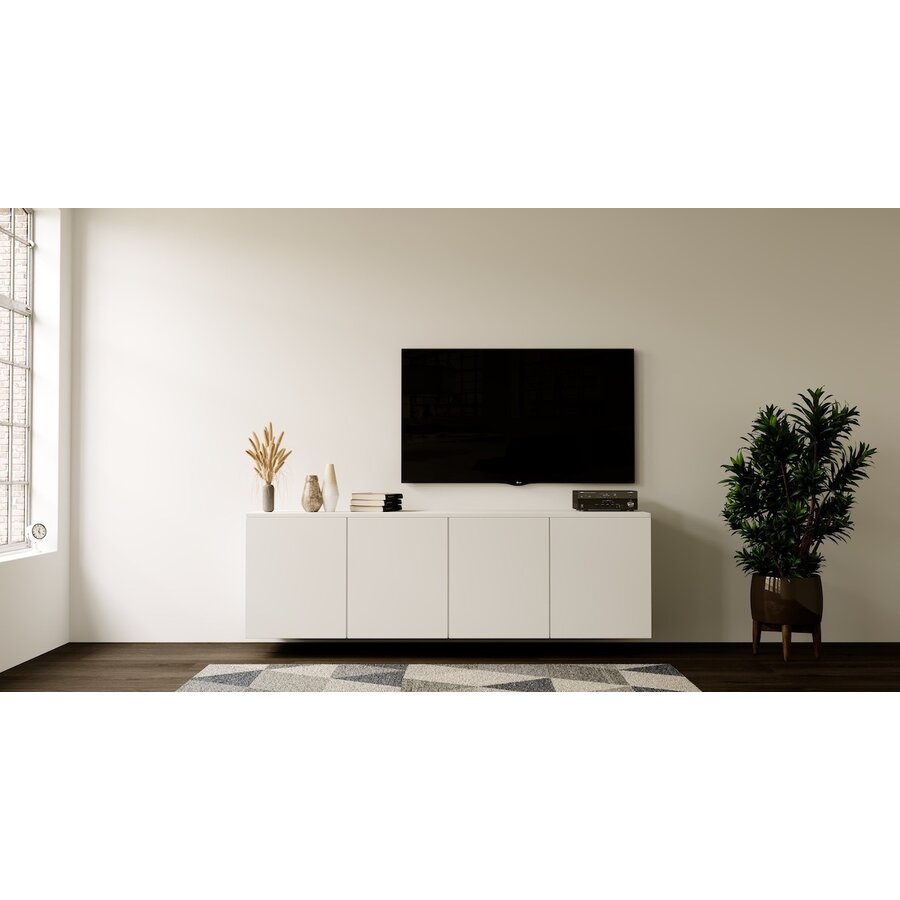 Neve Alpine Wit 160 cm Zwevend Dressoir Neve Alpine Wit 160 cm Zwevend Dressoir