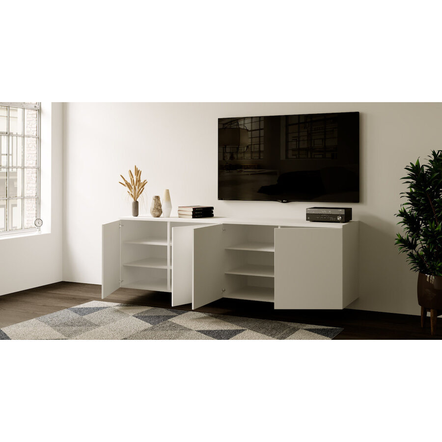 Neve Alpine Wit 160 cm Zwevend Dressoir Neve Alpine Wit 160 cm Zwevend Dressoir