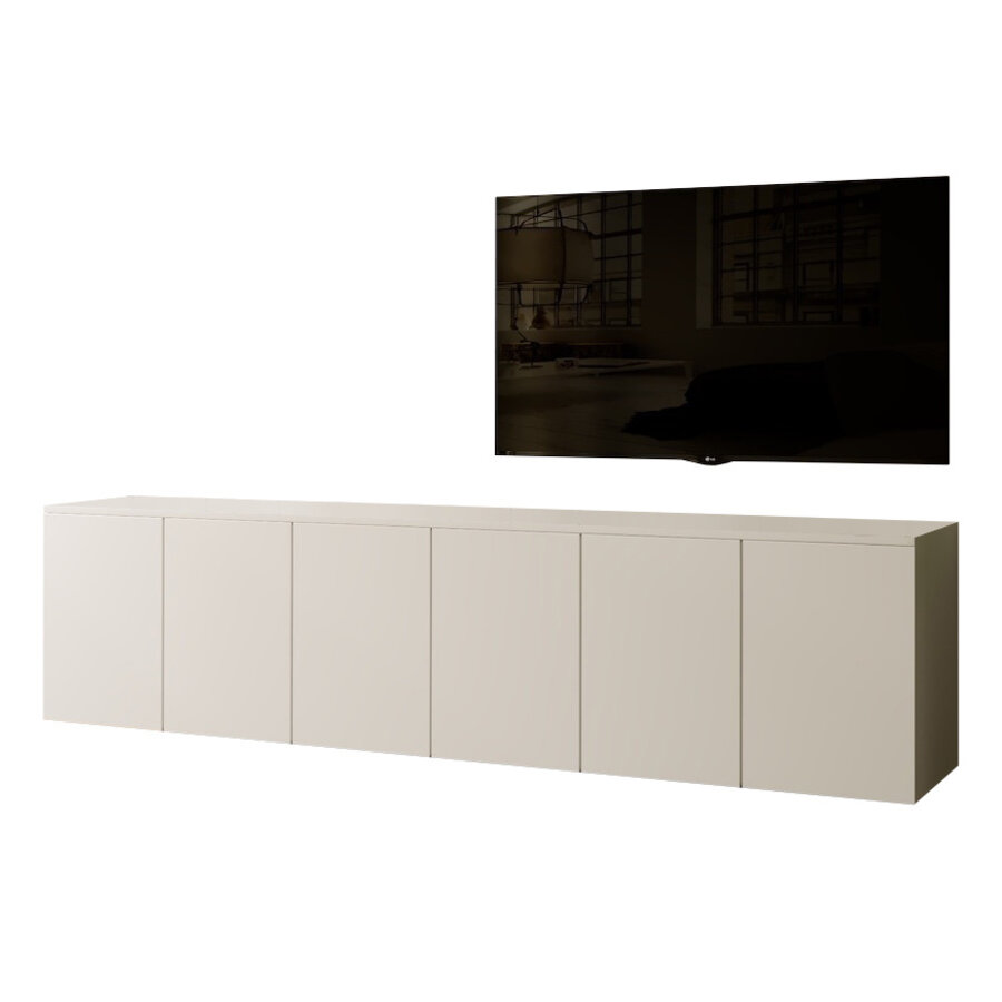Neve Alpine Wit 270 cm Zwevend Dressoir Neve Alpine Wit 270 cm Zwevend Dressoir