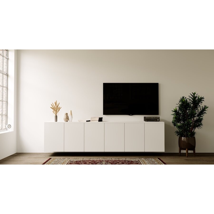 Neve Alpine Wit 270 cm Zwevend Dressoir Neve Alpine Wit 270 cm Zwevend Dressoir