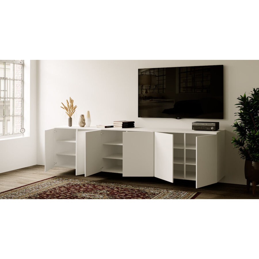 Neve Alpine Wit 270 cm Zwevend Dressoir Neve Alpine Wit 270 cm Zwevend Dressoir