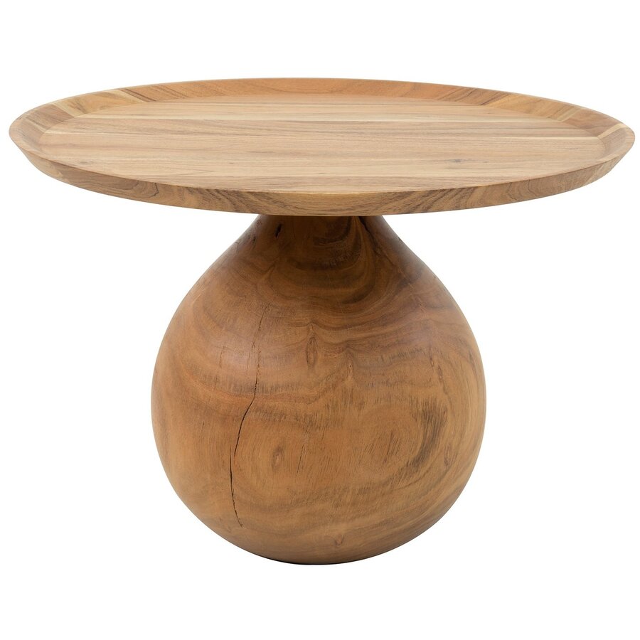 Vaha Massief Acacia Salontafel Ronde Voet Vaha Massief Acacia Salontafel Ronde Voet