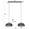 Maze Artic Zwart Hanglamp 2L