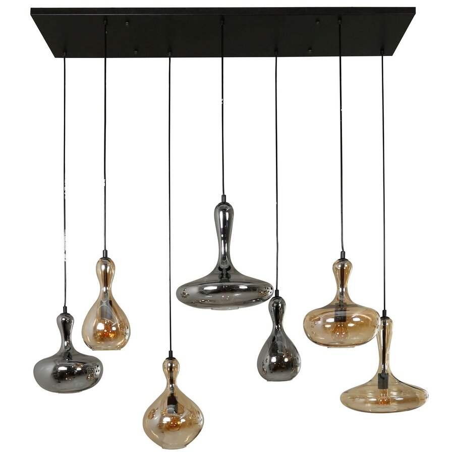 Karaf Glazen Hanglamp 4+3L Karaf Glazen Hanglamp 4+3L