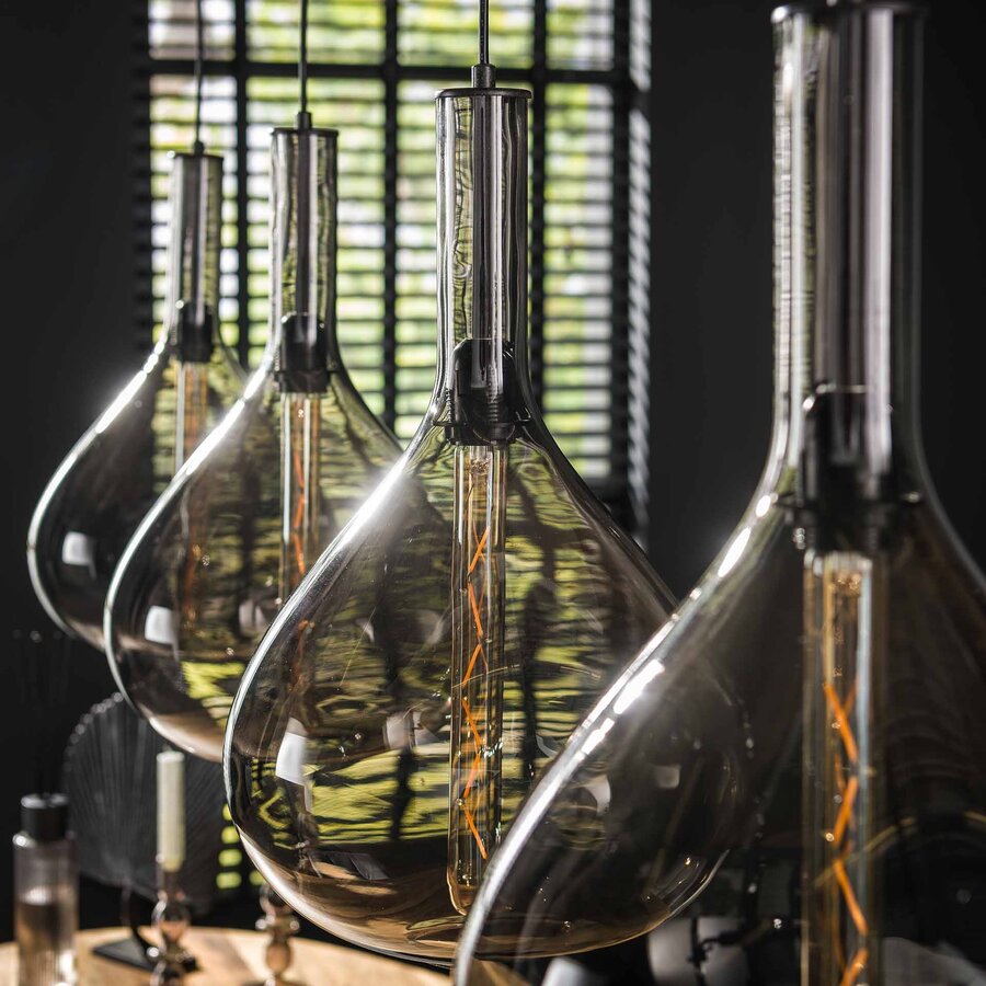 Drop Smoke Glas Hanglamp 4L Drop Smoke Glas Hanglamp 4L