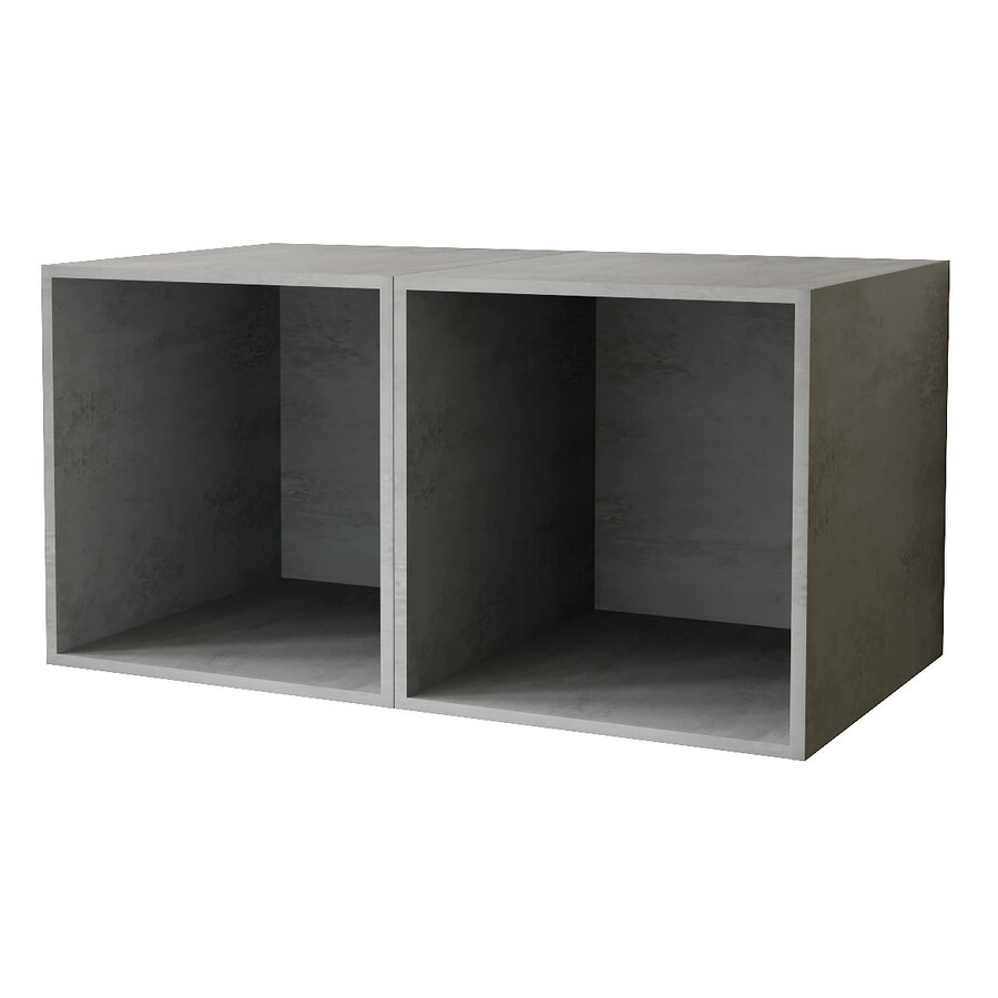 Bex TV-wandmeubel 35 Beton / Wit Bex TV-wandmeubel 35 Beton / Wit