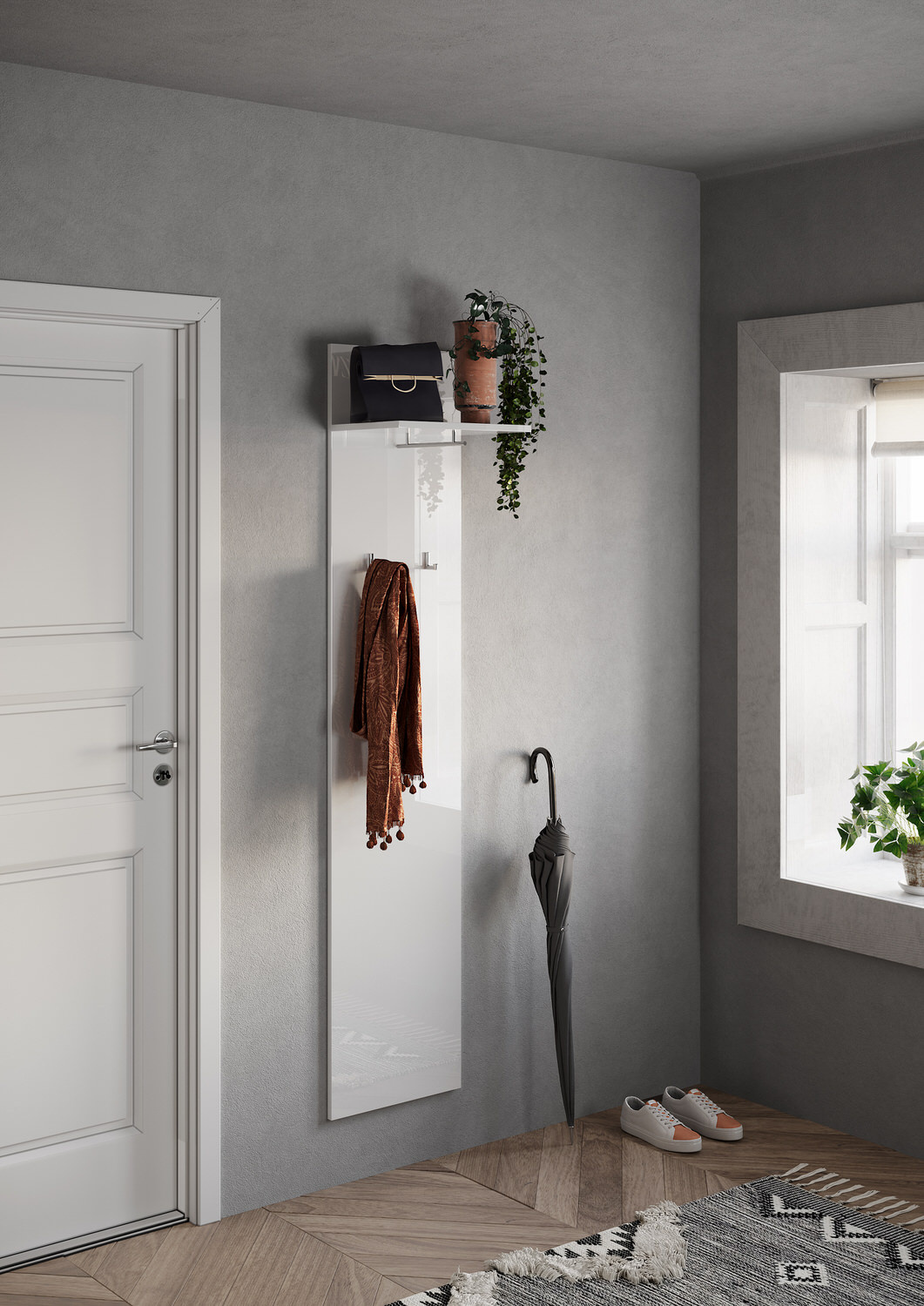 Benvenuto Design Frame Hoogglans Wit Kapstok