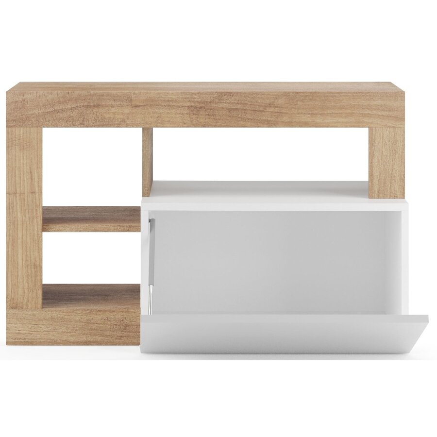 Hamburg Hoogglans Wit / Kadiz Eiken Halbank