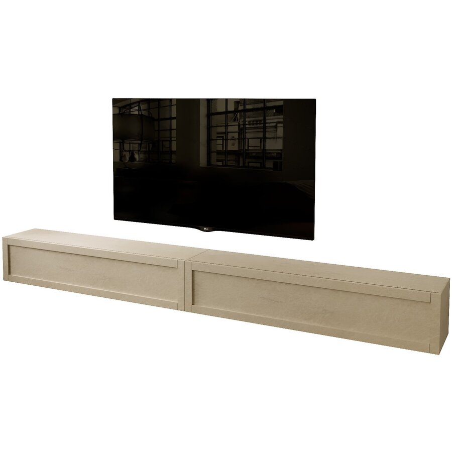 Enzo Horizontaal Wandmeubel 276 cm met Kader Argilla Enzo Horizontaal Wandmeubel 276 cm met Kader Argilla