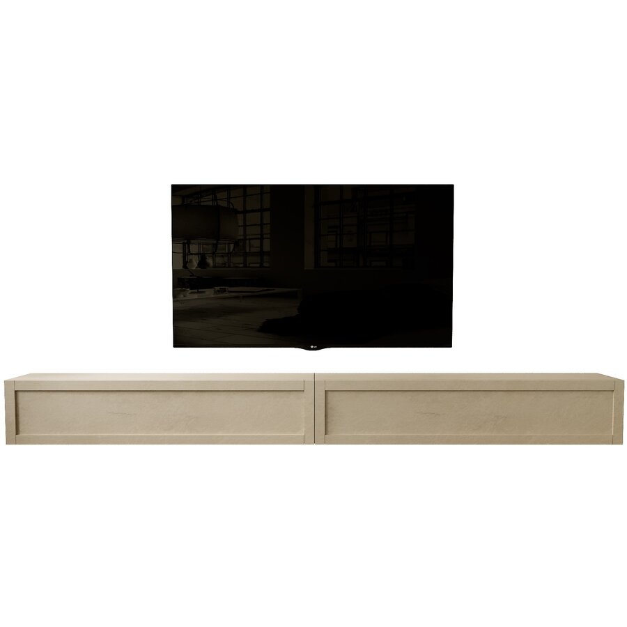 Enzo Horizontaal Wandmeubel 276 cm met Kader Argilla Enzo Horizontaal Wandmeubel 276 cm met Kader Argilla
