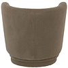 Coco Teddy Taupe Fauteuil met Voetstoel