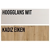 Infinity 2.0 Hoogglans Wit / Kadiz Eiken TV Meubel Set 22