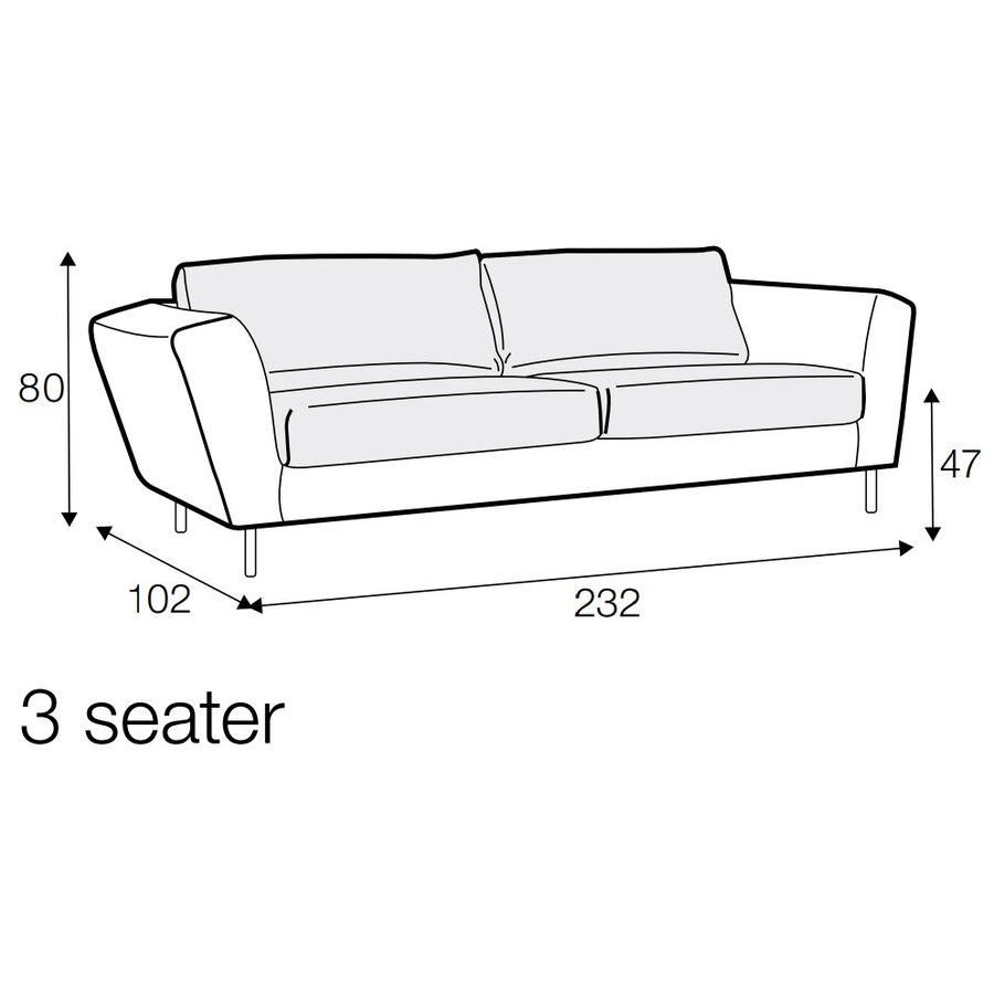 Gustav Classic Velvet 3-Zits Bank Gustav Classic Velvet 3-Zits Bank