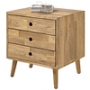 Agra Massief Eiken Commode 3-Lades