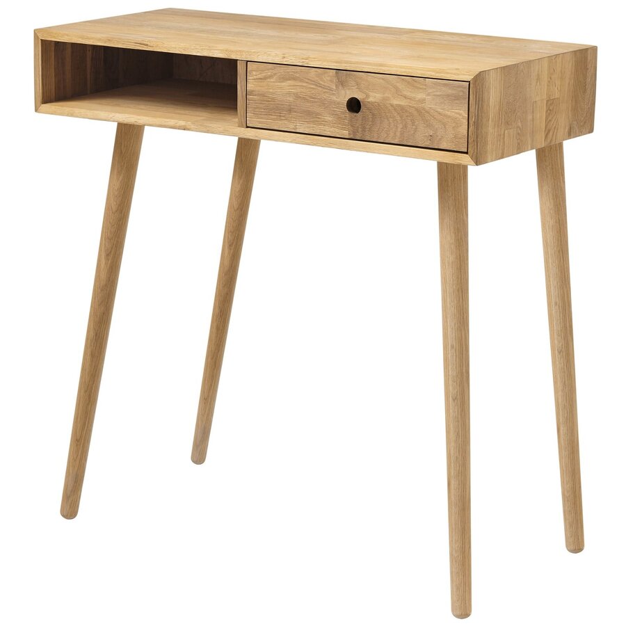 Agra Massief Eiken Sidetable met Lade