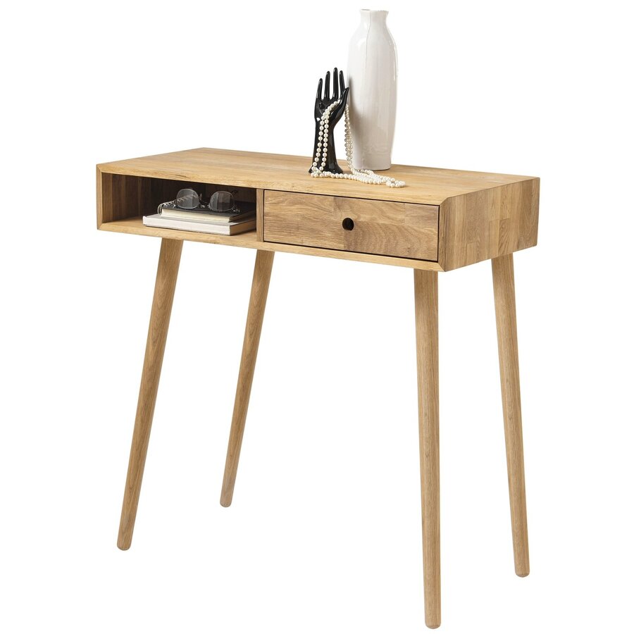 Agra Massief Eiken Sidetable met Lade