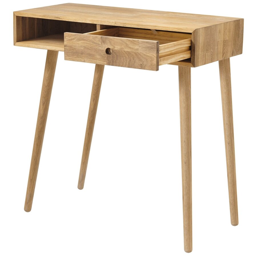 Agra Massief Eiken Sidetable met Lade