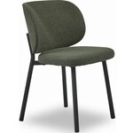 Hygge Interiors Swan Bouclé Eetkamerstoel Bos Groen Hygge Interiors Swan Bouclé Eetkamerstoel Bos Groen