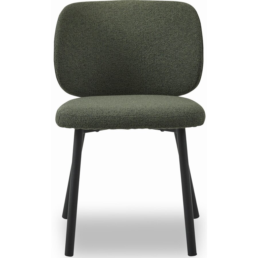 Swan Bouclé Eetkamerstoel Bos Groen Swan Bouclé Eetkamerstoel Bos Groen