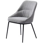 Hygge Interiors Meridian Tweed Eetkamerstoel Grijs Hygge Interiors Meridian Tweed Eetkamerstoel Grijs