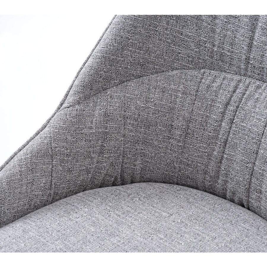 Meridian Tweed Eetkamerstoel Grijs Meridian Tweed Eetkamerstoel Grijs