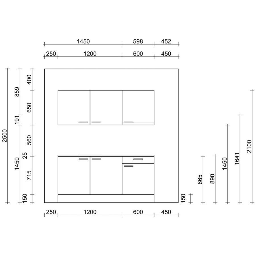 Turin Cuminum Rechte Keuken Cashmere Turin Cuminum Rechte Keuken Cashmere