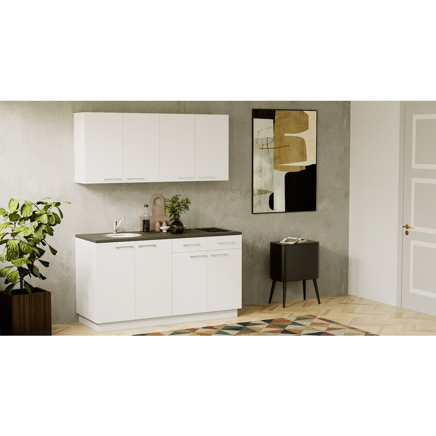 Turin Cuminum Rechte Keuken Alpine Wit Turin Cuminum Rechte Keuken Alpine Wit