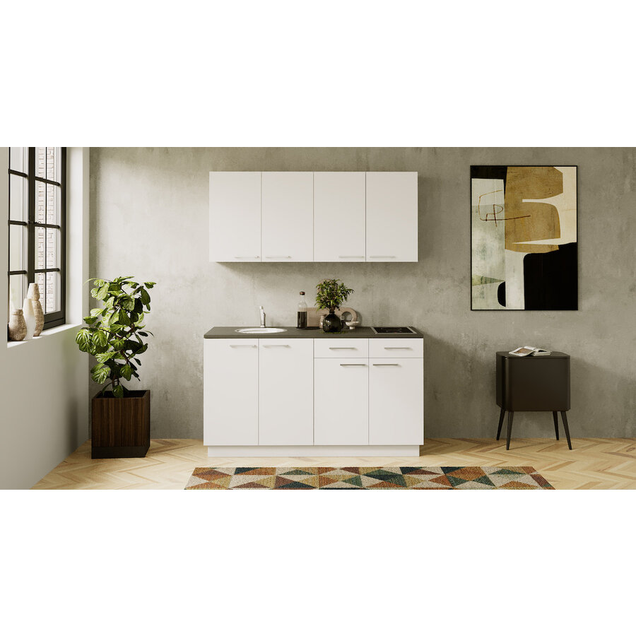 Turin Cuminum Rechte Keuken Alpine Wit Turin Cuminum Rechte Keuken Alpine Wit