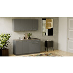 Artego Design Turin Cuminum Rechte Keuken Grafiet Artego Design Turin Cuminum Rechte Keuken Grafiet