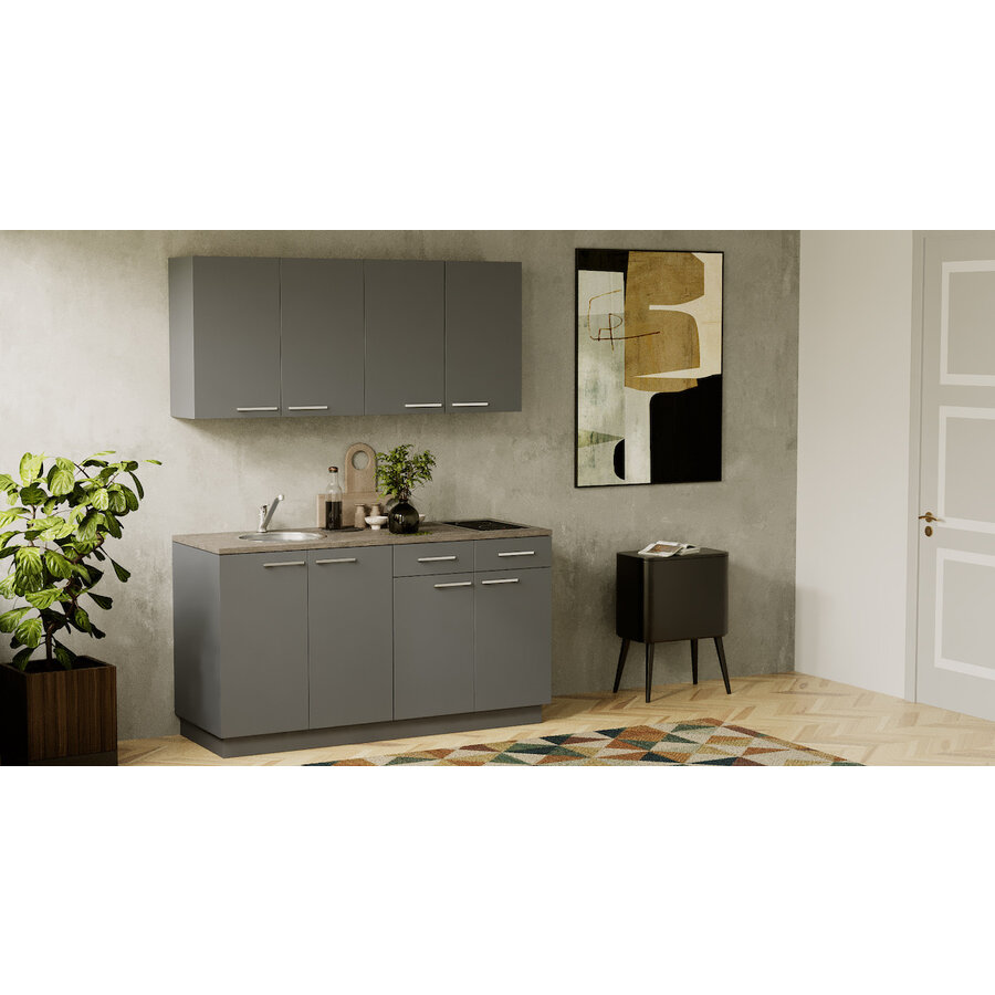 Turin Cuminum Rechte Keuken Grafiet Turin Cuminum Rechte Keuken Grafiet