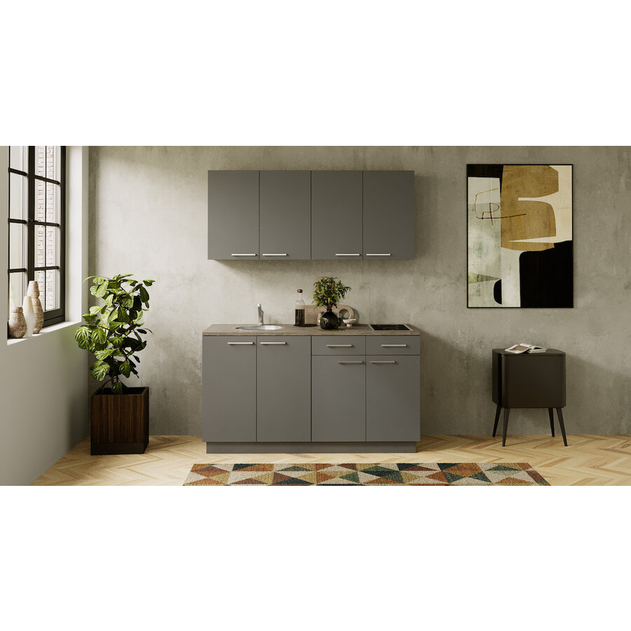 Turin Cuminum Rechte Keuken Grafiet Turin Cuminum Rechte Keuken Grafiet