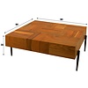 Blocks  90 x 90cm Massief Acacia Salontafel