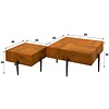 Blocks Massief Acacia Salontafel Set