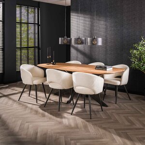 Davidi Design Arhus Massief Acacia 215 cm Eettafel Ovaal