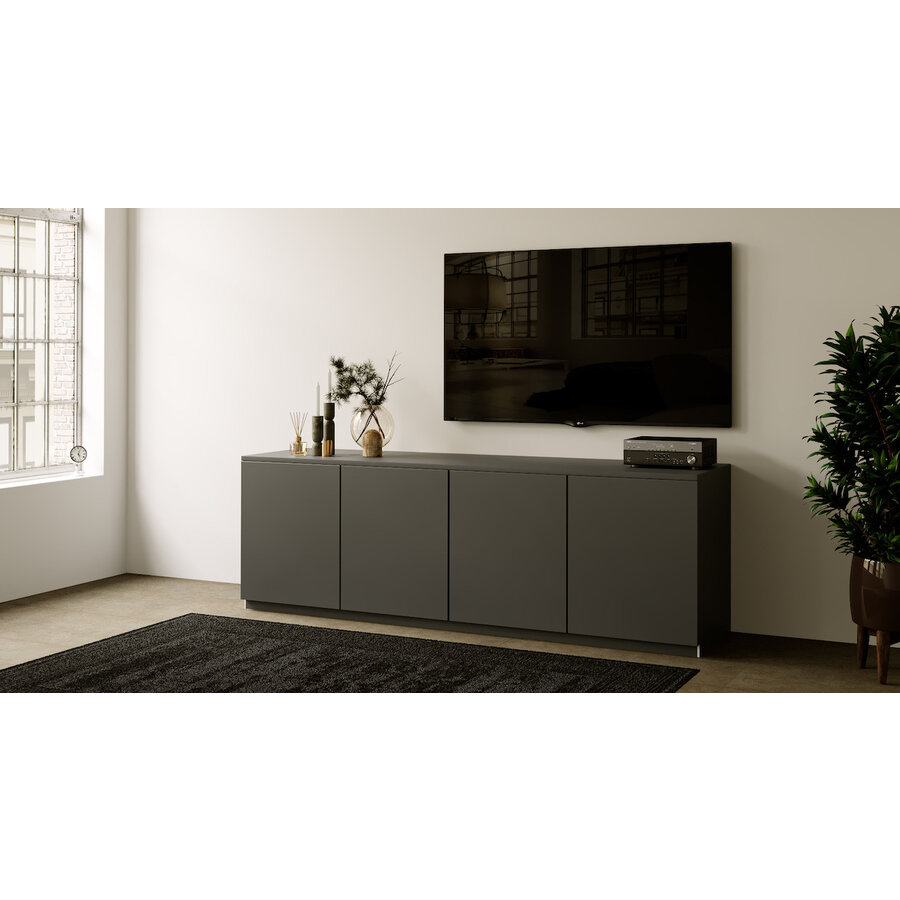 Elva Turin 243 cm Dressoir Grafiet Elva Turin 243 cm Dressoir Grafiet