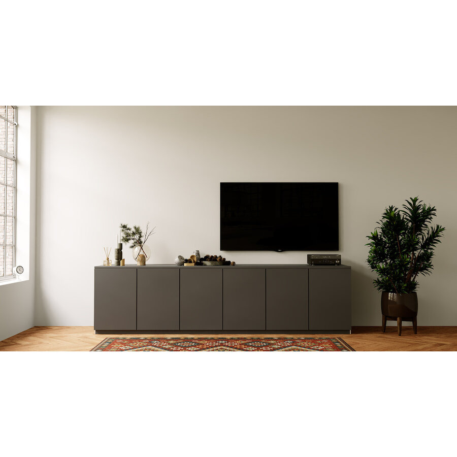 Elva Turin 273 cm Dressoir Grafiet Elva Turin 273 cm Dressoir Grafiet