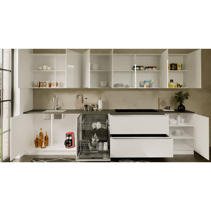 Eco Kardemom Parallel Keuken Hoogglans Alpine Wit Eco Kardemom Parallel Keuken Hoogglans Alpine Wit