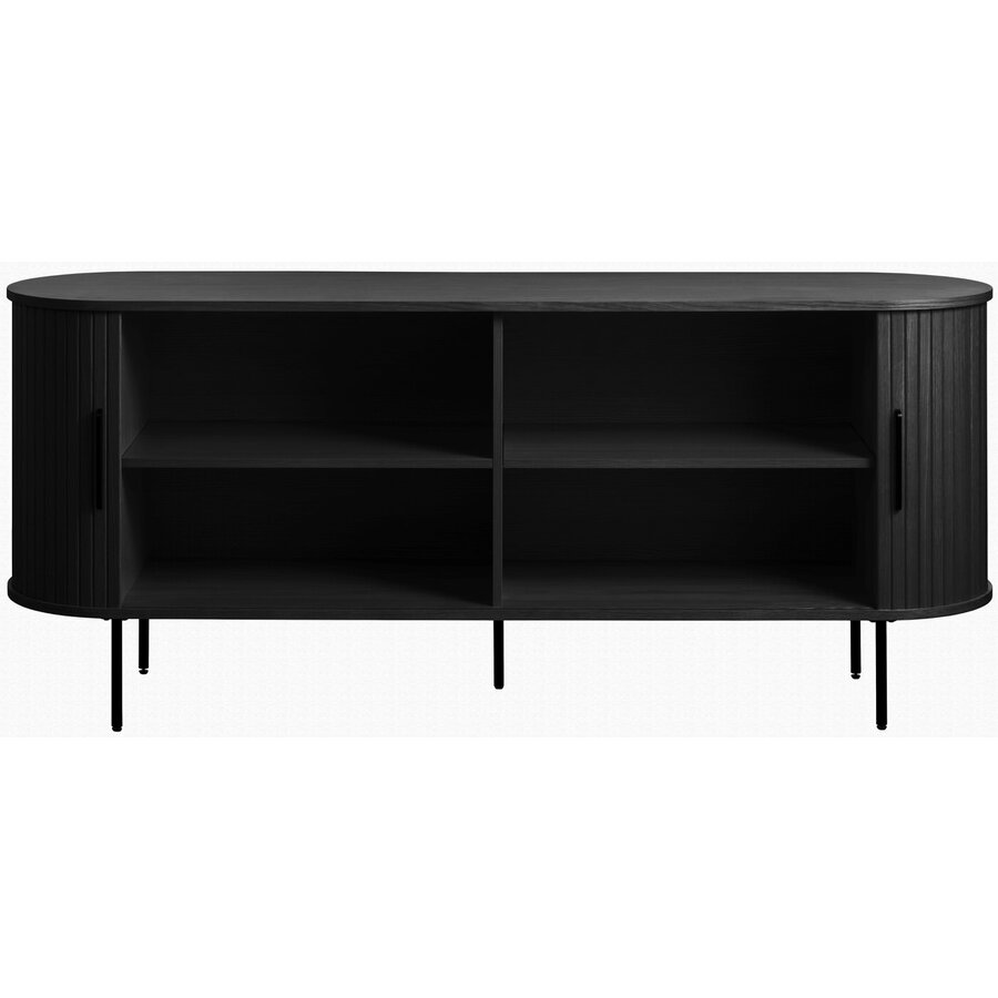 Nola 180 cm Dressoir Zwart Nola 180 cm Dressoir Zwart
