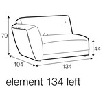 Asta Armfauteuil 134 cm Rechts / Links Asta Armfauteuil 134 cm Rechts / Links