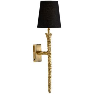 Richmond Interiors Flynt Goud Wandlamp met Lampenkap