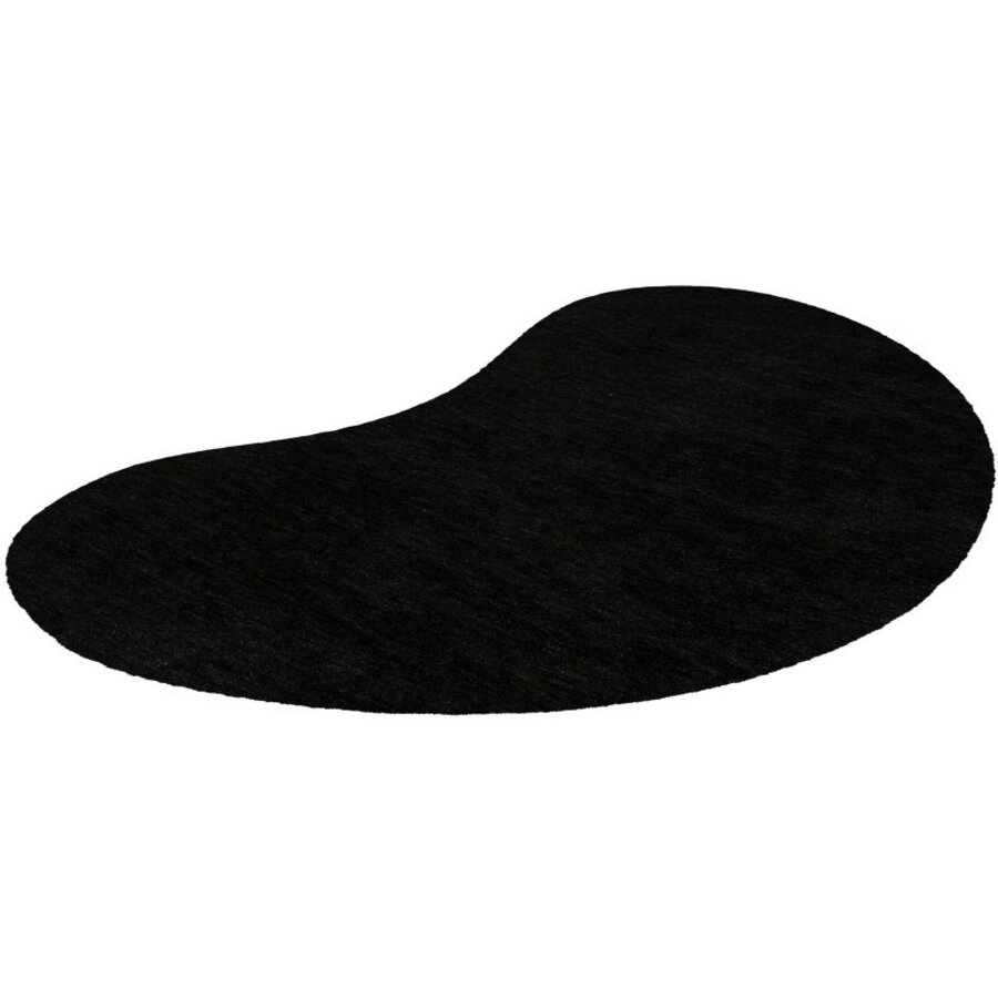 Comfy Organische Vorm Vloerkleed Zwart Comfy Organische Vorm Vloerkleed Zwart