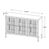 Bronco Dressoir Glazen Deuren Wijnrood