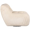 Rosy Wit Chenille Draaifauteuil