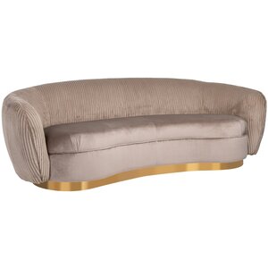 Richmond Interiors Waylon Nougat 3-zits Bank Velvet / Ribstof