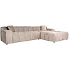 Cube 3-Zits Bank+Chaise Longue Rechts Khaki Velvet