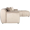 Cube 3-Zits Bank+Chaise Longue Rechts Khaki Velvet