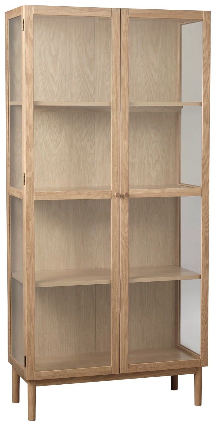 Hygge Interiors Elba Glas / Eiken Vitrinekast H190 cm