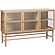 Elba Glas / Eiken Dressoir 3-Deuren