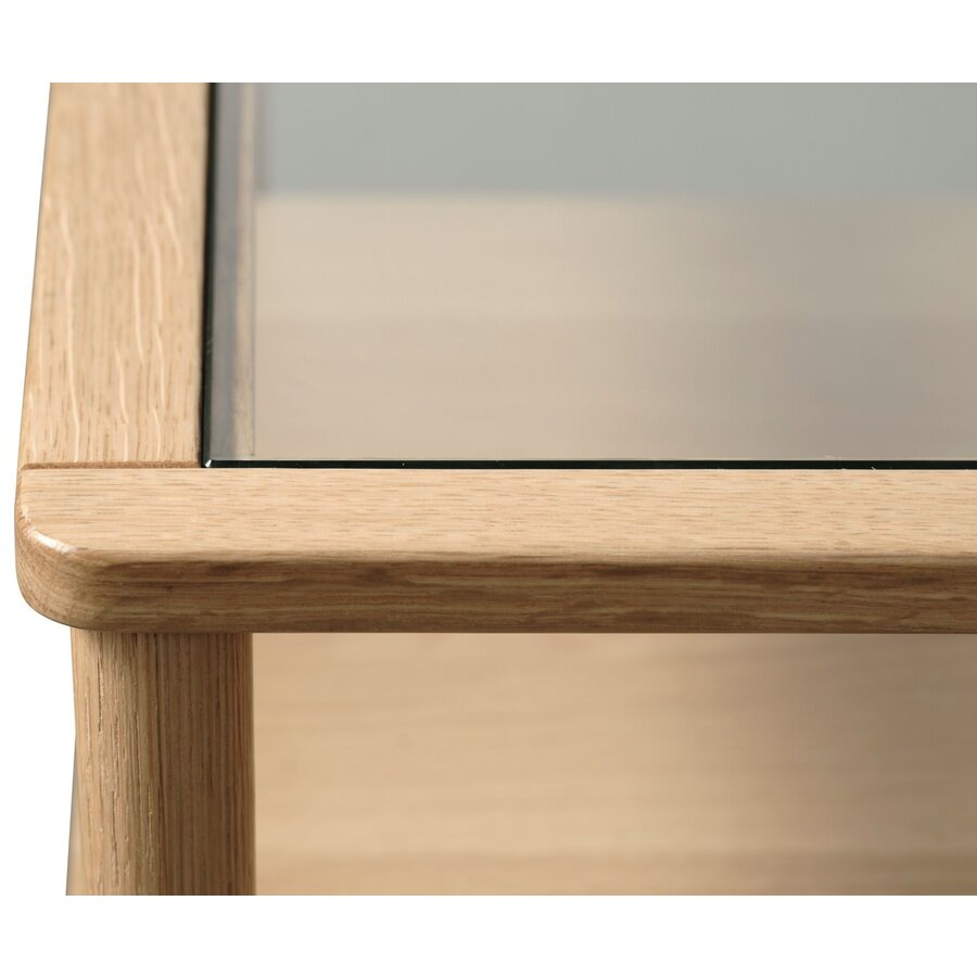 Elba Glas / Eiken Salontafel 120 x 60 cm Elba Glas / Eiken Salontafel 120 x 60 cm