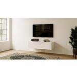 Artego Design Levana Alpine Wit 120 cm TV Wandmeubel Artego Design Levana Alpine Wit 120 cm TV Wandmeubel